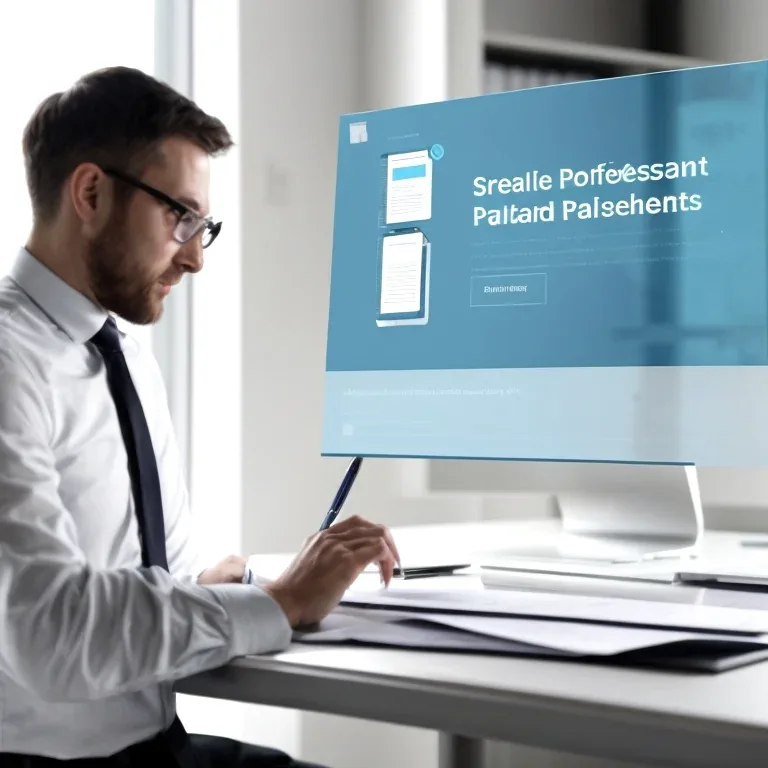 Beratungsszene: zwei Personen besprechen Vertrag